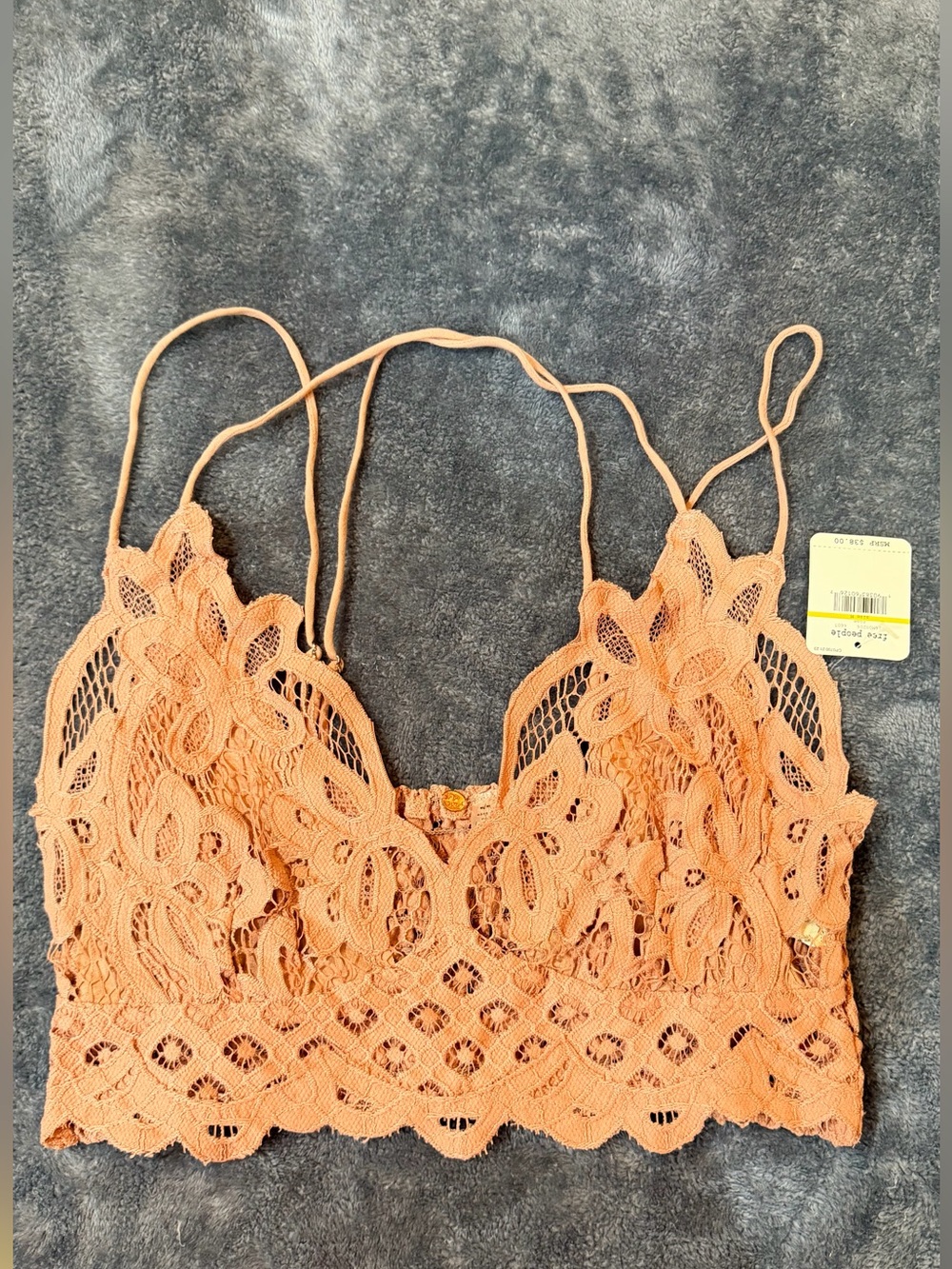Free People Rose Crochet Lace Bralette